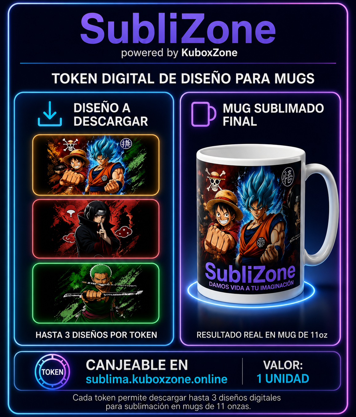 Tokens SubliZone Compra PayPal